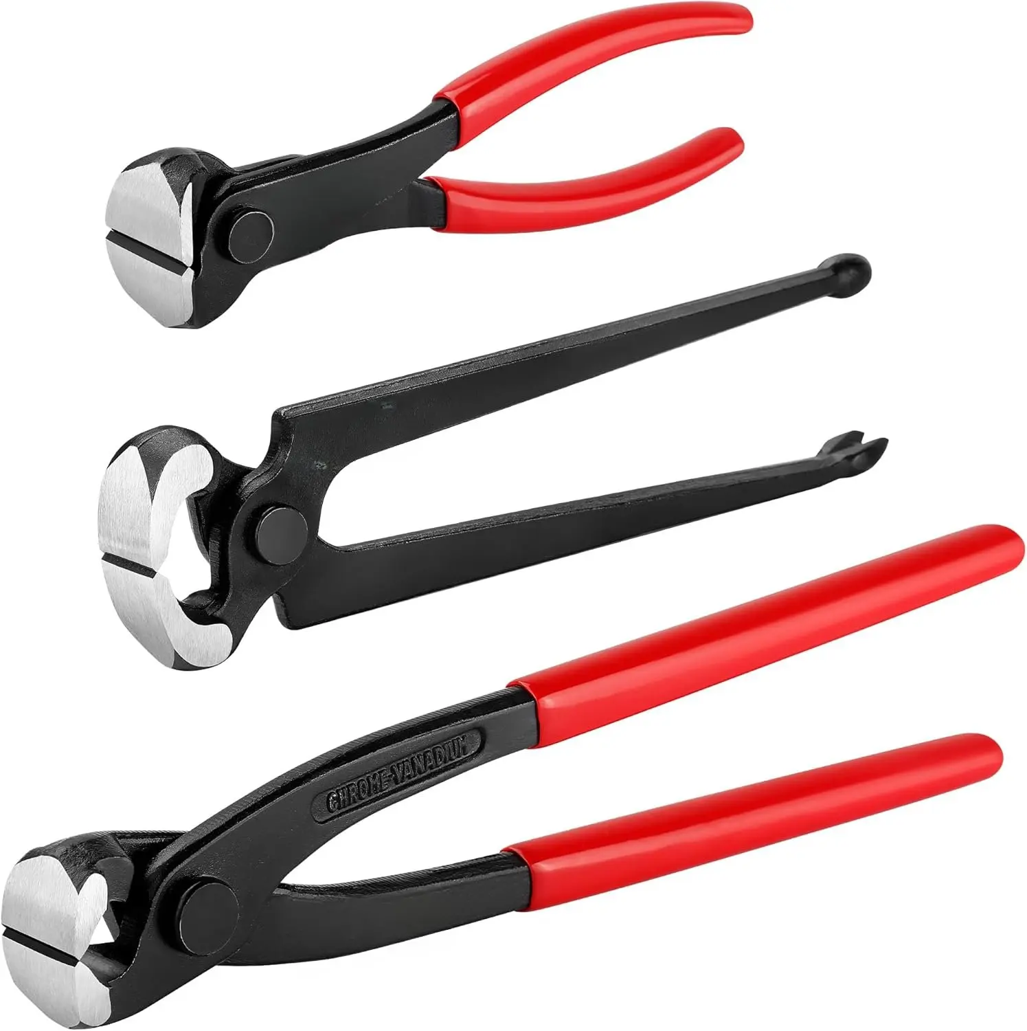 3 count  Puller Set, 9 inch End  Nippers, 7 inch End  Pliers, 8 inch Carpenter's Pincers