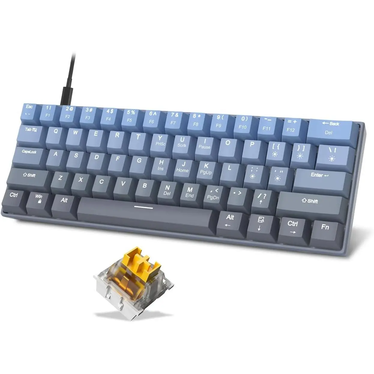Blue Gradient/Yellow Switches