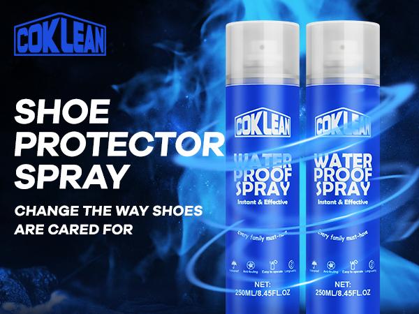 COKLEAN Protect Shoe Waterproof spray,Protector Spray - Rain & Stain Waterproof Nano Protection for Sneaker, Leather, Nubuck, Suede & Canvas