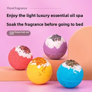 Explosive Dried Flower Bath Salt Balls 100g Bubble Bath Balls Essential Oil Bath Balls Bubble Bombs Bath Balls