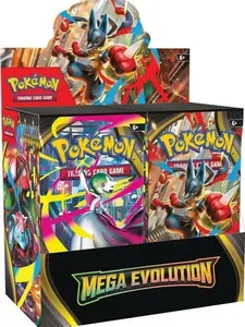 Pokémon Mega Evolution Booster Box Trading Card Game 6+ Cards for Collectors and Players