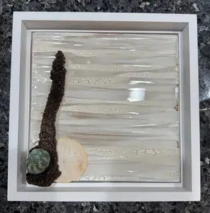 3D Driftwood & Resin Ocean Art – Deep Frame Coastal Shadowbox