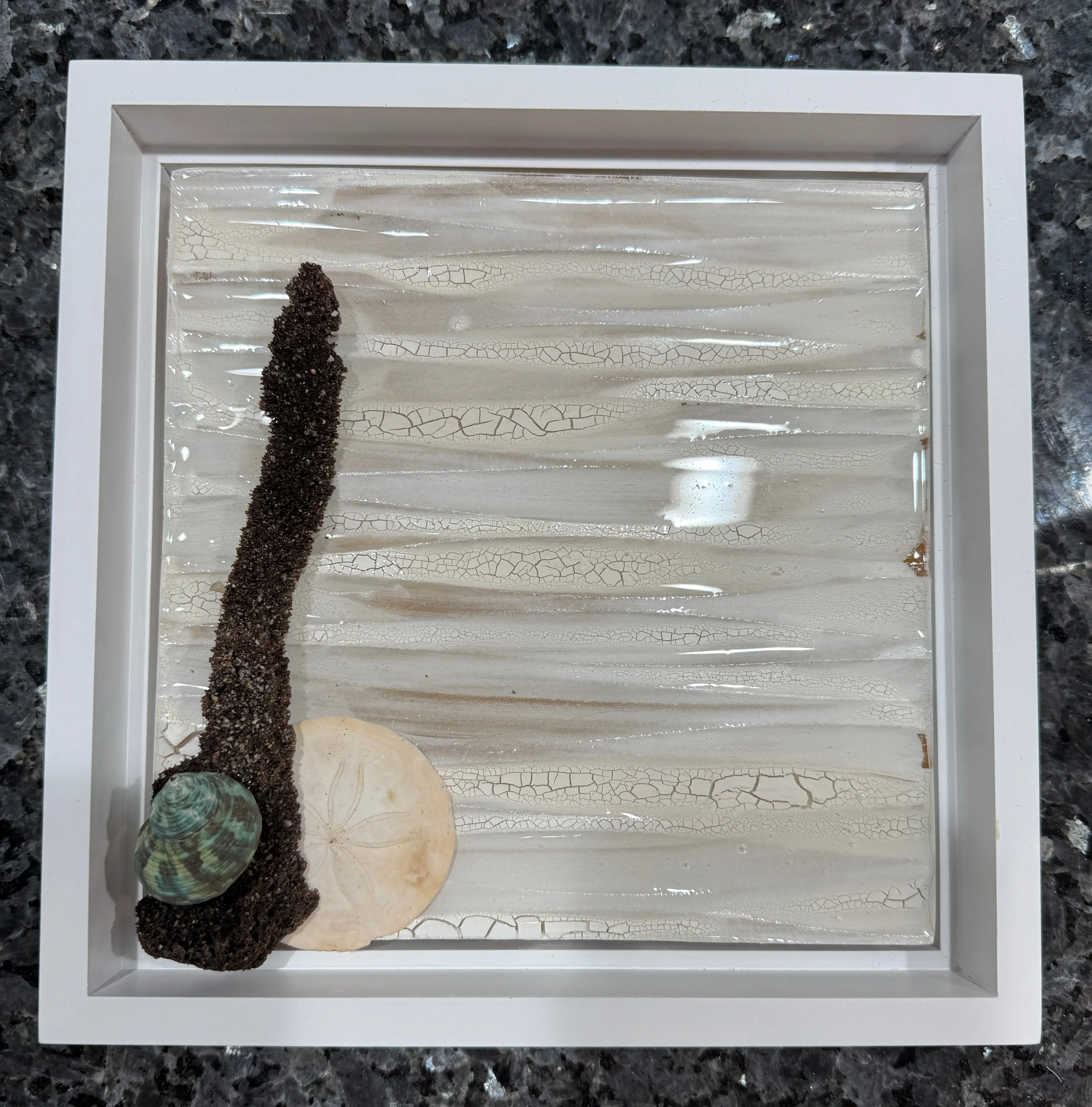 3D Driftwood & Resin Ocean Art – Deep Frame Coastal Shadowbox