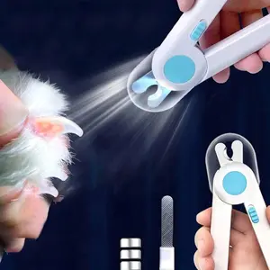 Dog Nail Clippers - LED Light Pet Nail Clippers for Small/Medium Dogs & Cats