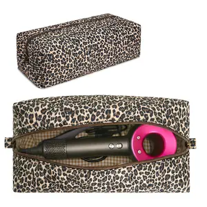 Quilted Hair Tools Travel Organizer Bag - Compatible with Dyson Airwrap Styler, Travel Luggage Accessory for Hair Tool Storage