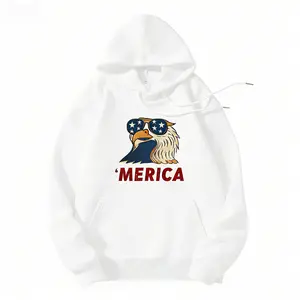 American Eagle Head Hoodie - Unique Eagle Design, Comfortable Fit, Versatile for Casual Wear, Easy Care, Perfect for Everyday Outfits