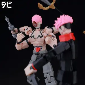 9L3D Jujutsu Kaisen Sukuna Yuji Figure Lucky13 Anime Collectible Toy Titan13 Multi-Jointed Poseable T13 Cursed King Model Gift
