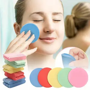 120Pcs Compressed Facial Sponge for Estheticians Face Makeup Removal Cleansing Sponge Pad Exfoliating Spa Wash Round Facial Cleansing Pads Supplies (5 Color) - Home Improvement.
