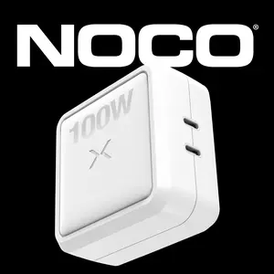 NOCO XGrid X100: 100W USB-C Charger – Dual Port Type C Power Adapter – GaN Fast Charging NOCO XGrid X100: 100W USB-C Charger – Dual Port Type C Power Adapter – GaN Fast Charging