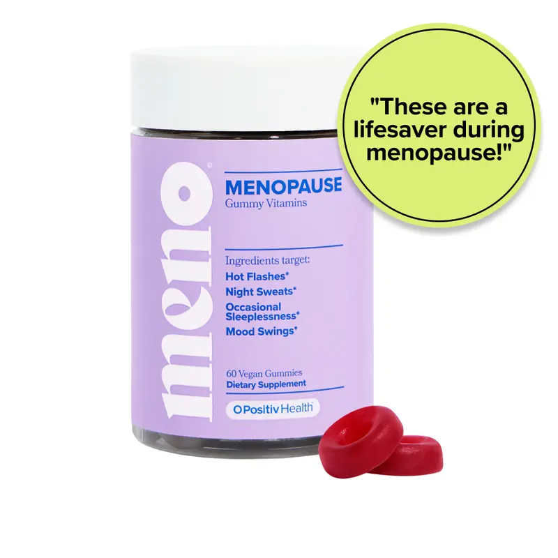 MENO Gummies for Menopause, 30 Servings (Pack of 1) - Menopause Supplements for Women With Black Cohosh & Ashwagandha KSM-66 - Helps Alleviate Hot Flashes, Night Sweats, & Mood Swings