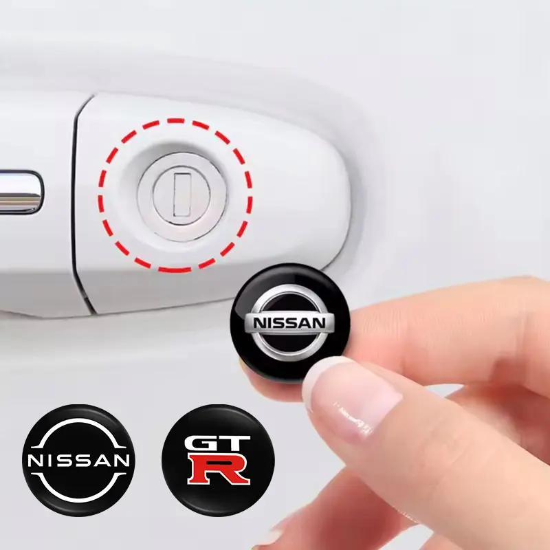 2026 New Car Door Lock Keyhole Stickers Anti-blocking For Nissan Qashqai Juke Pulsar Sentra Altima Patrol Micra Rogue Auto Accessories For Car Décor