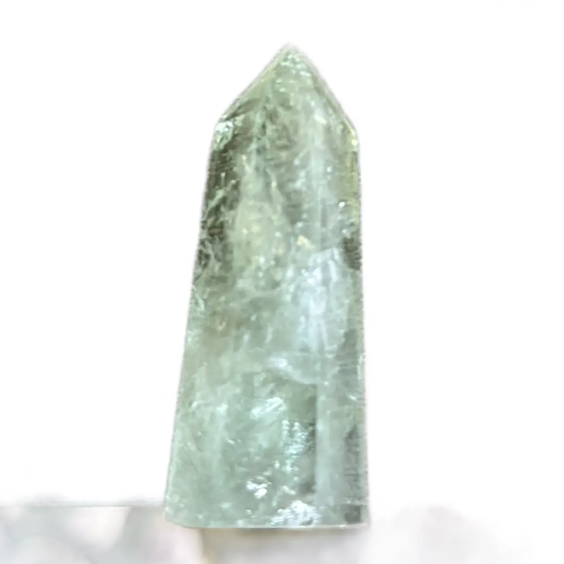 Prasiolite “Green Amethyst” Tower