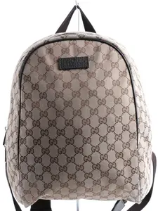 Pre-owned GUCCI Canvas Backpacks GG Monogram Travel Backpack