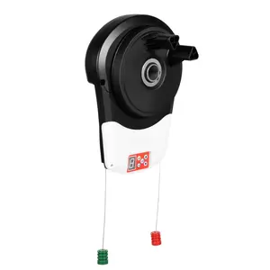 Heavy Duty Rolling Door Motor Opener Remote Control Automatic Garage Door Opener for Steel Shutter Doors 242 Sq Ft 14.7 Ft Height 2 Remotes 110V AC 800N Force Easy Installation