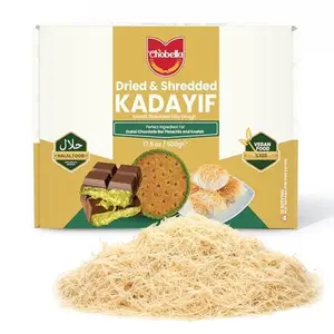 Chobella Premium Dried & Shredded Kataifi Fillo Dough, 500g (1.1lb), Kurutulmus Kadayif Pastry Dough, Ingredient for The Viral Dubai Pistachio Chocolate Bar, Knafeh, Kunafa, Phyllo, Katifi, Kataifi