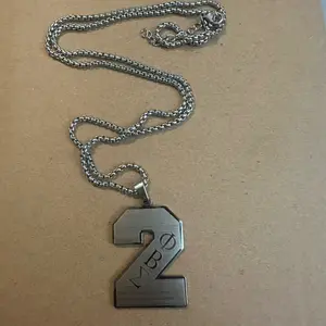 Silver Phi Beta Sigma number necklace