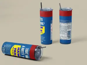 WD-Hawk Tuah Insulated Reusable Stainless Steel Skinny Tumbler, Portable Water Bottle with Straw and Lid, Insulation