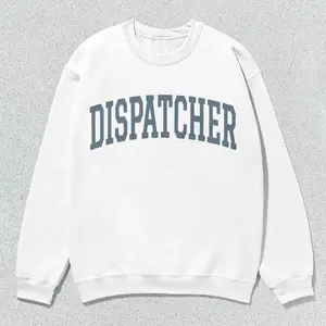 Dispatcher Sweatshirt 911 Dispatcher Collegiate Crewneck Sweater Unisex Grey