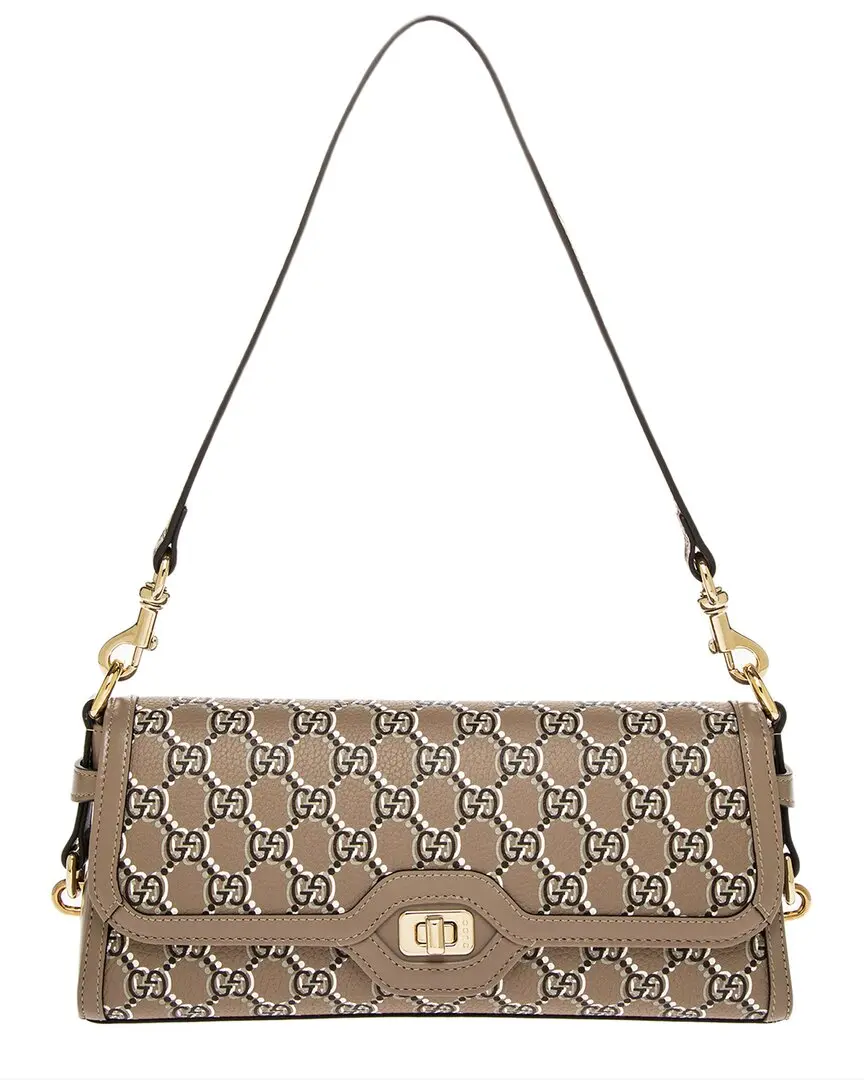 Gucci GG Luce Canvas & Leather Shoulder Bag