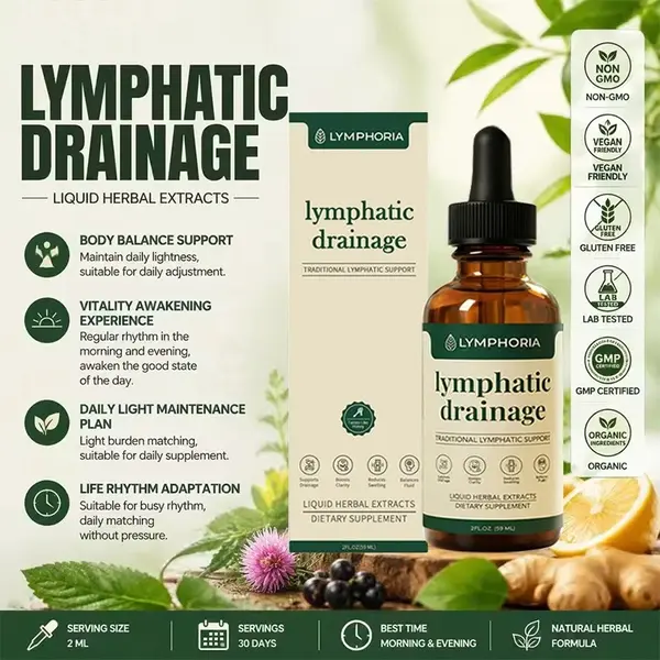 Lymphoria - Lymphatic Drainage 59ml - Detox, Bloat Relief & Immune Support