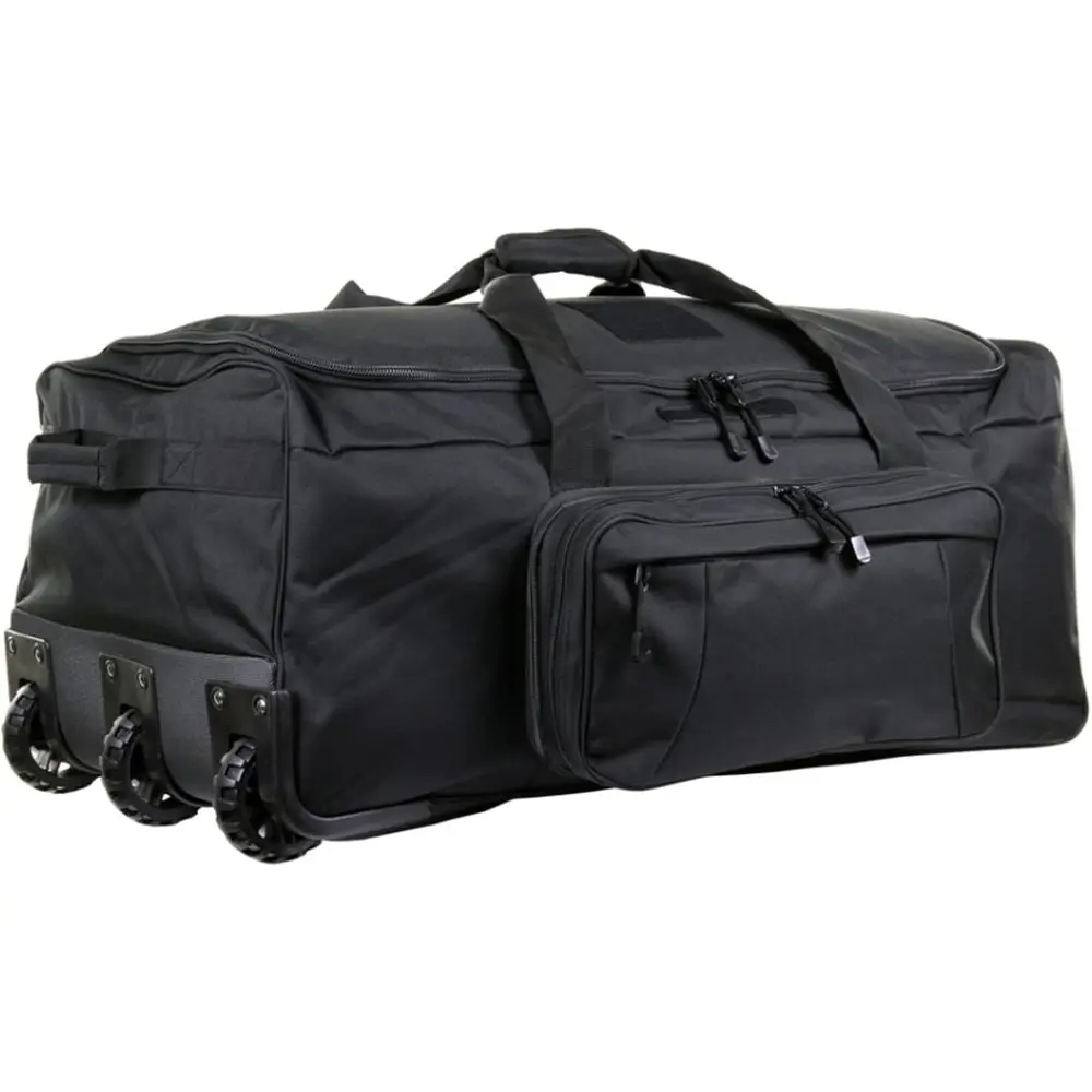 124L Large Capacity Travel Duffle Bag with Wheels Extra Large Rolling Carry on Luggage Bags for Tactical Military Deployment Camping