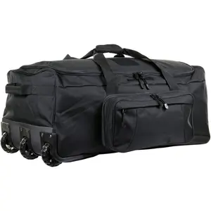 124L Large Capacity Travel Duffle Bag with Wheels Extra Large Rolling Carry on Luggage Bags for Tactical Military Deployment Camping