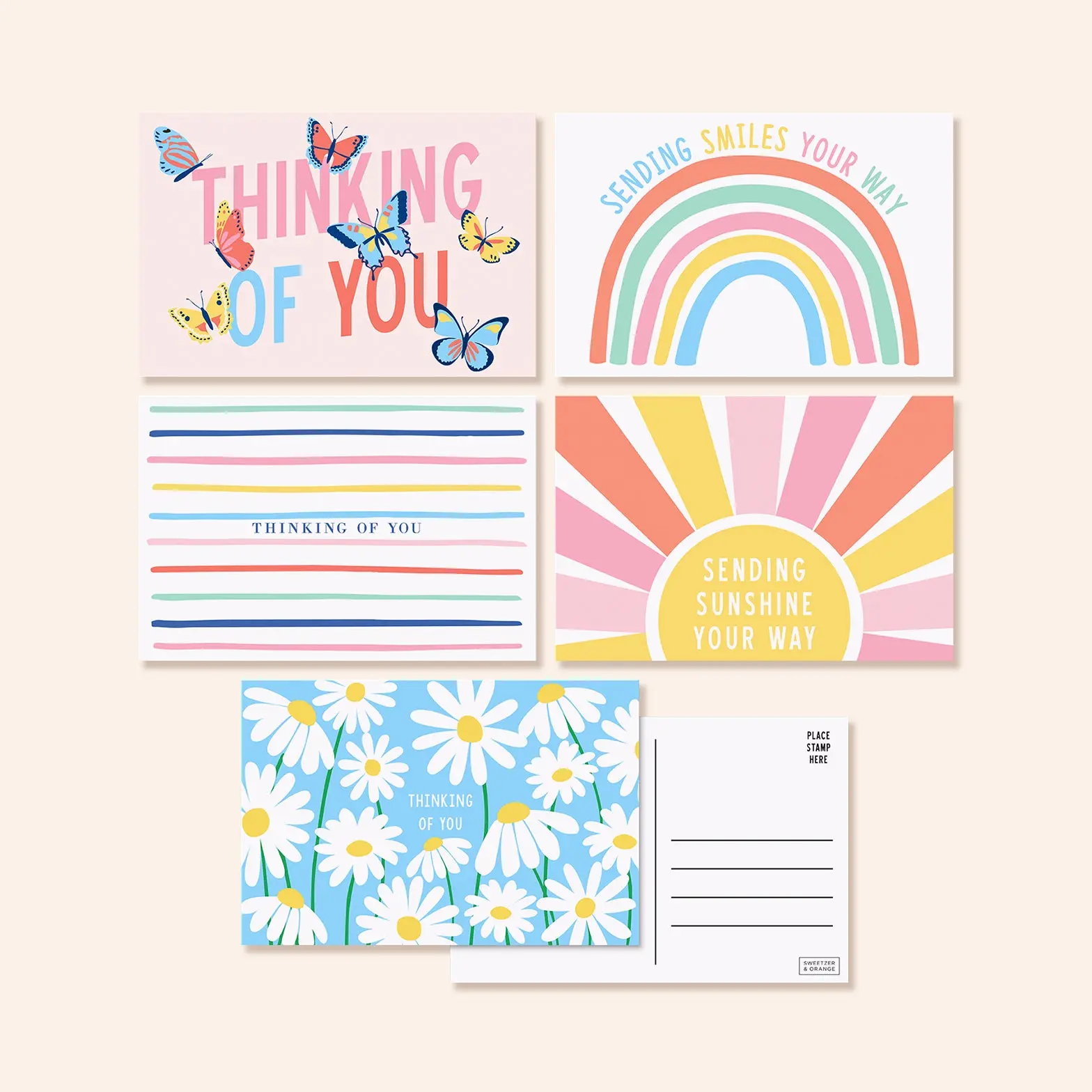 Thinking of You Postcards | Set of 50