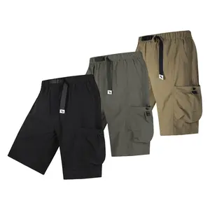 Men'S Cargo Shorts with Multiple Pockets, Equipped with Large Side Patch Pockets, Casual Wear and Comfortable Outings, Suitable For Summer Outdoor Leisure, Walking
