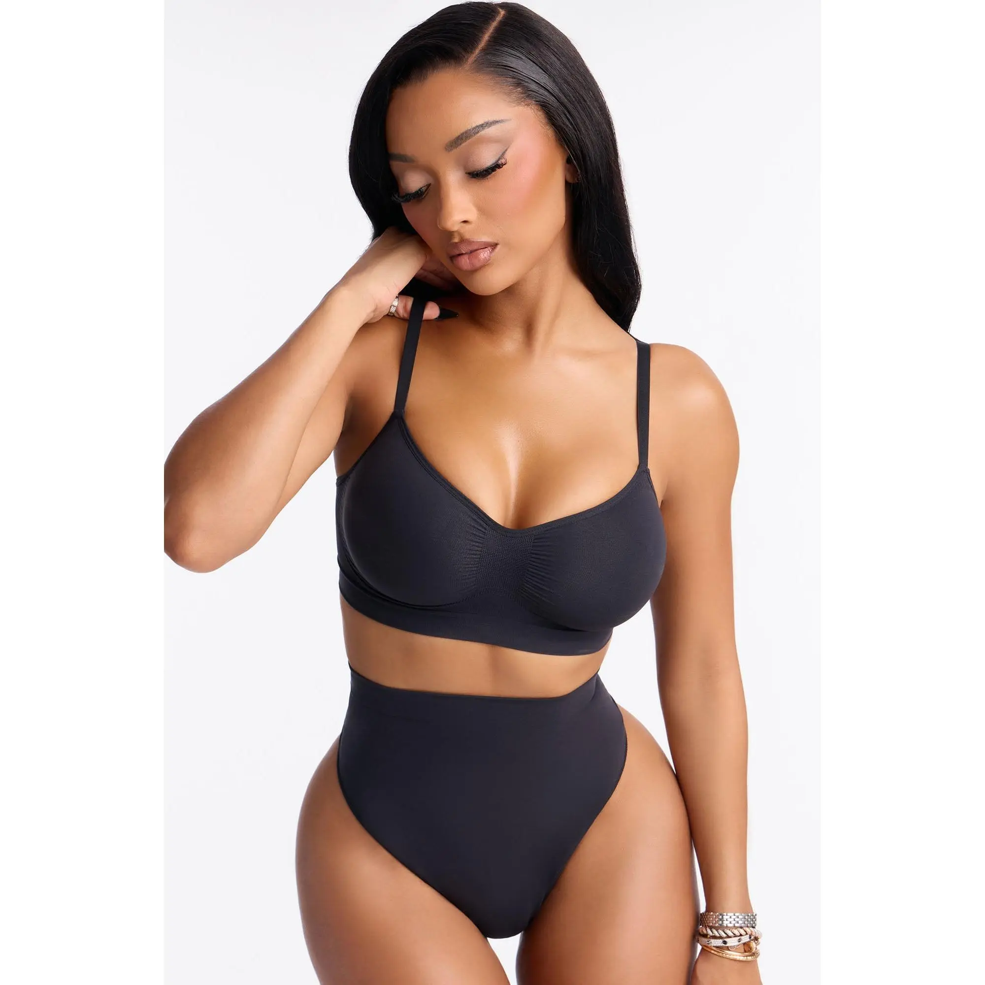 Nova Sculpt Seamless Strong Compression Bralette - Black Nova Sculpt Seamless Strong Compression Bralette - Black