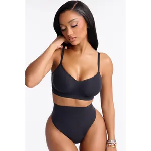 Nova Sculpt Seamless Strong Compression Bralette - Black