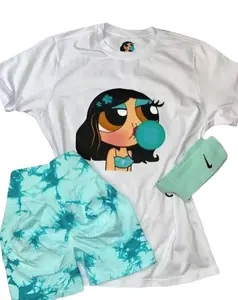 (ONLY T-SHIRT SOLD) Y2K Powerpuff Girls Aesthetic T-Shirt , Cute Retro Cartoon Tee, Baddie Bubblegum Girl, 2000s Nostalgia