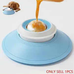 Slow Feeder Dog Bowls, Puzzle Feeder for Liquid Treat, Bone Broth Dog Lick Bowl, 3/4 Cup Yogurt Pup Lick Toy for Large Medium Small Breeds Dietary Supplement/Post-op Nutrition
