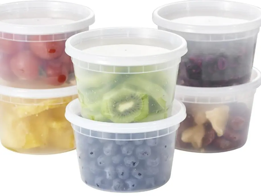 [48Set - 16oz.] Plastic Deli Food Storage Containers With Plastic Lids |  Disposable Togo containers for soup, Meal Prep, Slime