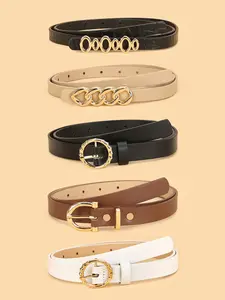 Fashionable Versatile Skinny Belts, Casual Waist Belt, Perfect Match for Jeans & Dresses, All-Season Wear, Street Style Casual Gift for Friends Family