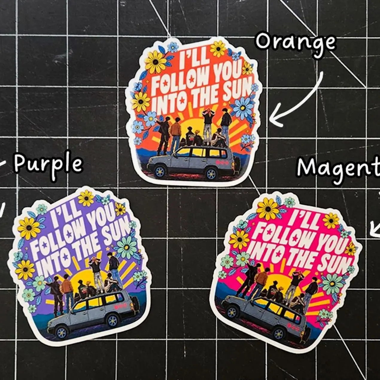 Into the sun sticker |  OT7 sticker