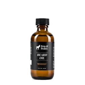 Natural Beard Oil - Woodsy Scent Natural Beard Softener Hydrates Facial Hair & Eliminates Beard Flakes | Lightweight, Fast-Absorbing Formula For Softer, Healthier Beards | Fights Itch & Irritation | Safflower Oil, Grape Seed Oil & Castor Oil, 2 Oz.