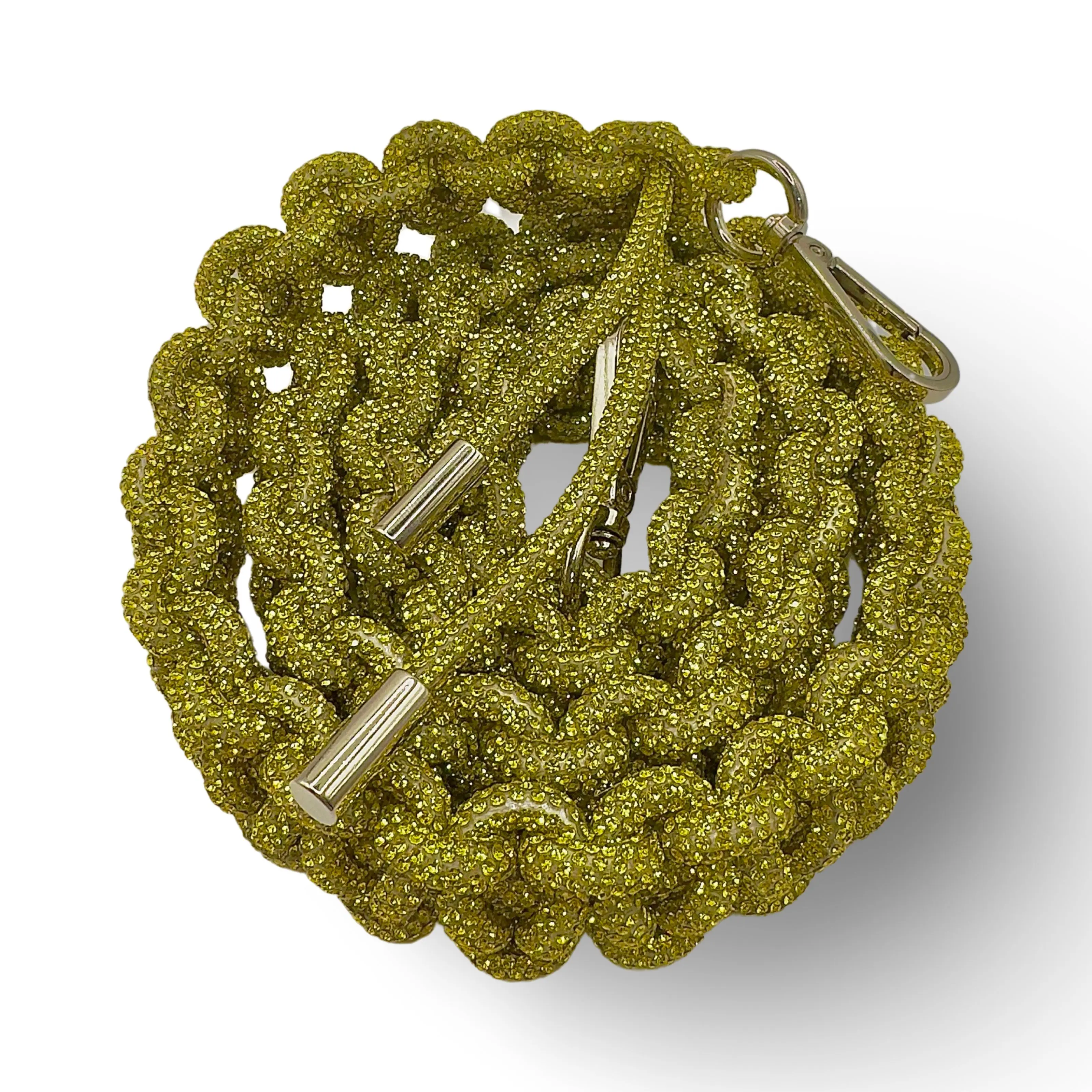 Citrine Rhinestone Bag Strap for Women's Handbags
