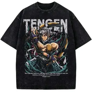 Tengen Uzui Anime Shirt, Demon Slayer Vintage T-Shirt Gift For Fan Manga, Gift For Men, Gift For Women, Crew Neck T-shirt, Trending T-shirt