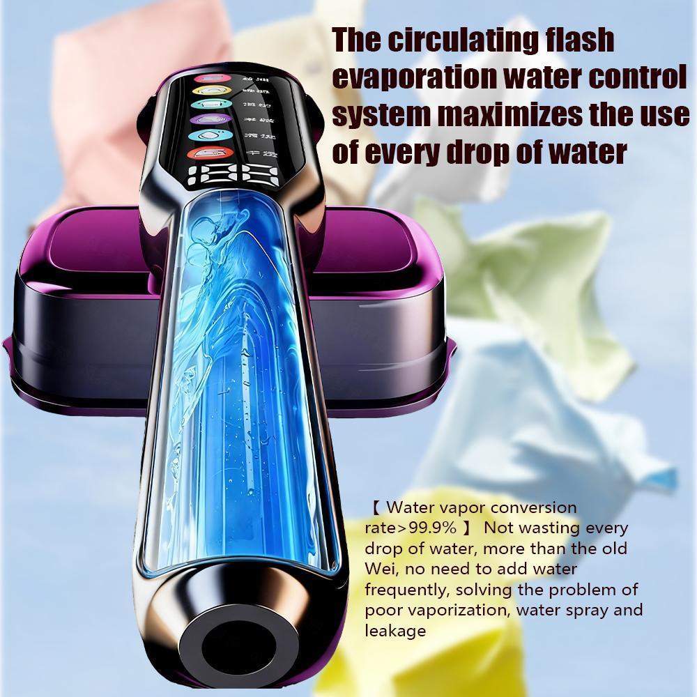 Newest 2-in-1 Steam Iron & Clothes Steamer - Handheld Portable Garment Wrinkle Remover, Fast Heat-Up, Large Soleplate, 110ml Water Tank - Lightweight for Home, Travel, and Office Use Handheld Steamer & Iron 2-in-1, 15s Fast Heat-Up, Large Soleplate.