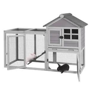 Aivituvin-XZ7002 2 Story Big Bunny Cage with No Leak Tray Aivituvin-XZ7002 2 Story Big Bunny Cage with No Leak Tray
