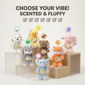 Sweet Scented Healing Plushie with Strap • 18cm Baby Animal • Pick Your Favorite! • Bestie Matching Bag Charm Gift Keychain Kawaii Girly Purse Accessories dolls
