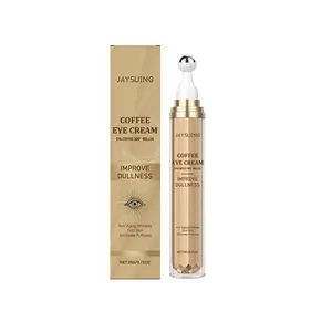 Jaysuing Caffeine Eye Cream with Cooling Rollerball: Instant Eye Firming & Repair Cream for Dark Circles, 360° Massage Under Eye Serum for Puffy Eyes,Calcium Anti-Aging Eye Stick