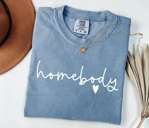 Comfort Colors, Homebody t-shirt, Trendy women's shirt, Cozy Shirt, Trendy Woman Tee, Oversized Shirt, Homebody Tee, Gift for her -  AL