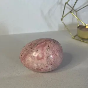 Rhodonite crystal egg
