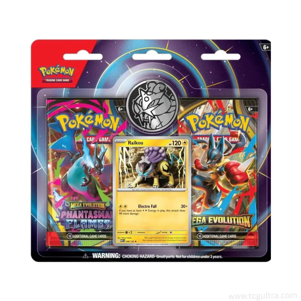 Pokmon Official TCG 2-Pack Factory Sealed Blister Booster Packs - Raikou Foil Promo Card, Phantasmal Flames & Mega Evolution Themed, Collectible Trading Cards with Metal Coin Collector's Item, Tcg Packs - TikTok Shop Pokmon Official TCG 2-Pack Factory Sealed Blister Booster Packs - Raikou Foil Promo Card, Phantasmal Flames & Mega Evolution Themed, Collectible Trading Cards with Metal Coin Collector's Item, Tcg Packs - TikTok Shop