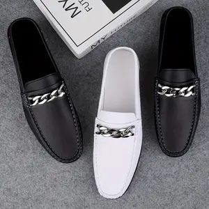 Men's Loafers, Microfiber Flat Shoes, Small Shoes, Casual Driving Slip-On Shoes versatile footwear