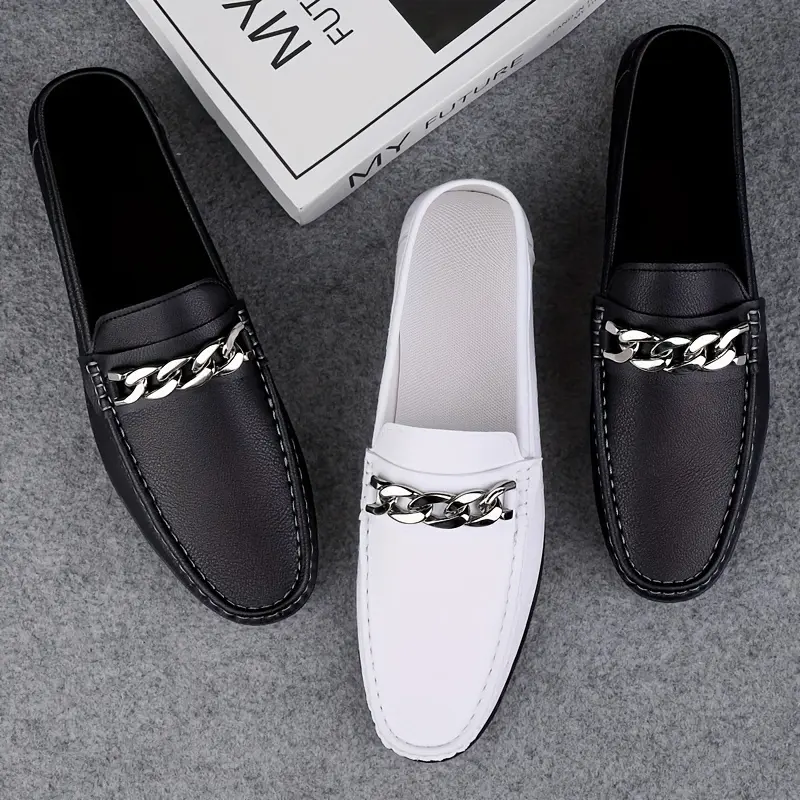 Men's Loafers, Microfiber Flat Shoes, Small Shoes, Casual Driving Slip-On Shoes versatile footwear Classic