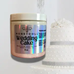 Wedding Cake Emulsified Body Butter - shimmering Body Butter - Moisturizing - Body Care