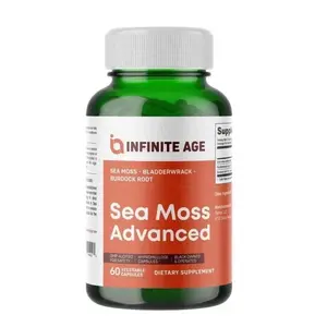 Sea Moss Advanced Superfood Capsules, 60 Count - High-Potency, Vegan, Made in The USA - Irish Seamoss, Bladderwrack, Burdock Root - Overall Health, Immunity Support