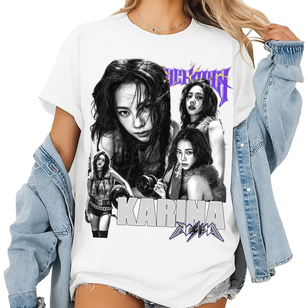 Retro Karina Kpop T-shirt